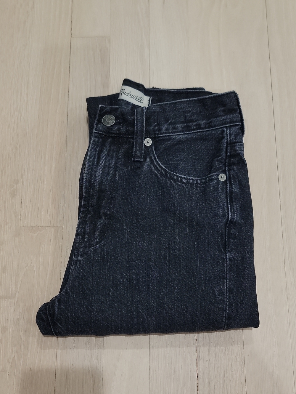 Madewell Washed Black High-Rise Jeans